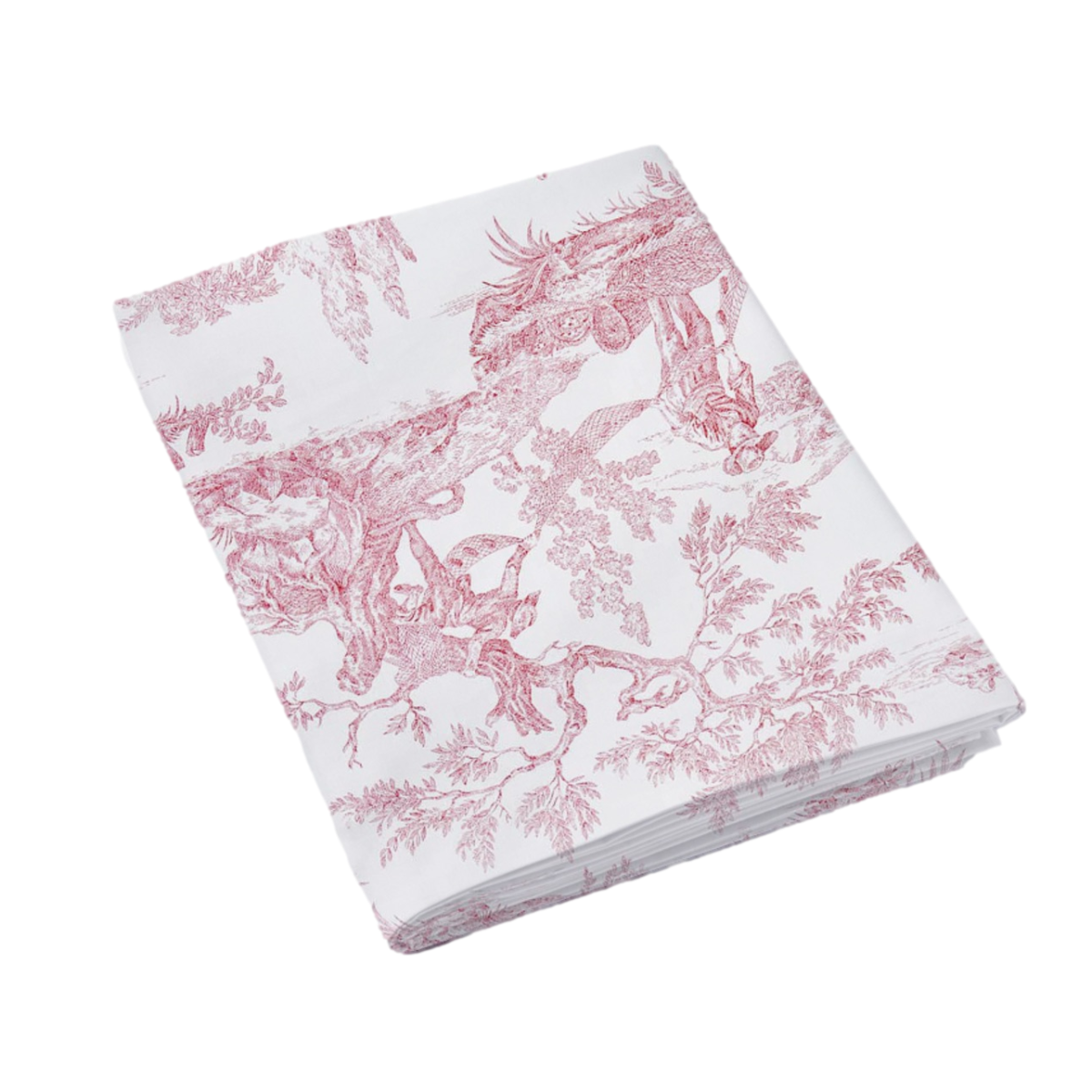 Drap plat Tendresse - Percale de coton #Couleur_BORDEAUX