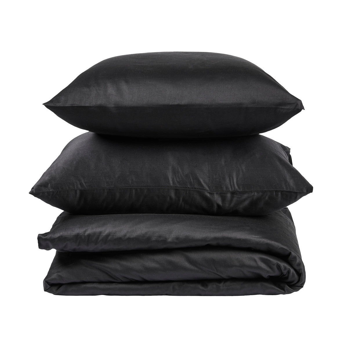Housse de couette Douce Nuit - Satin de coton #Couleur_NOIR