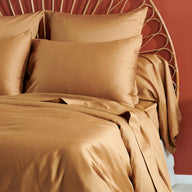 Housse de couette Douce Nuit - Satin de coton #Couleur_BISCUIT