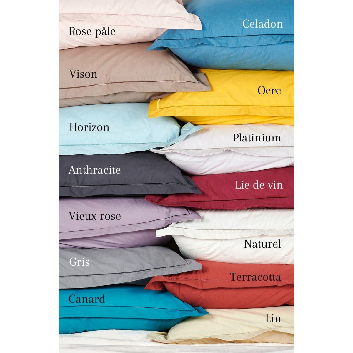 Drap housse - Uni Percale de coton D
