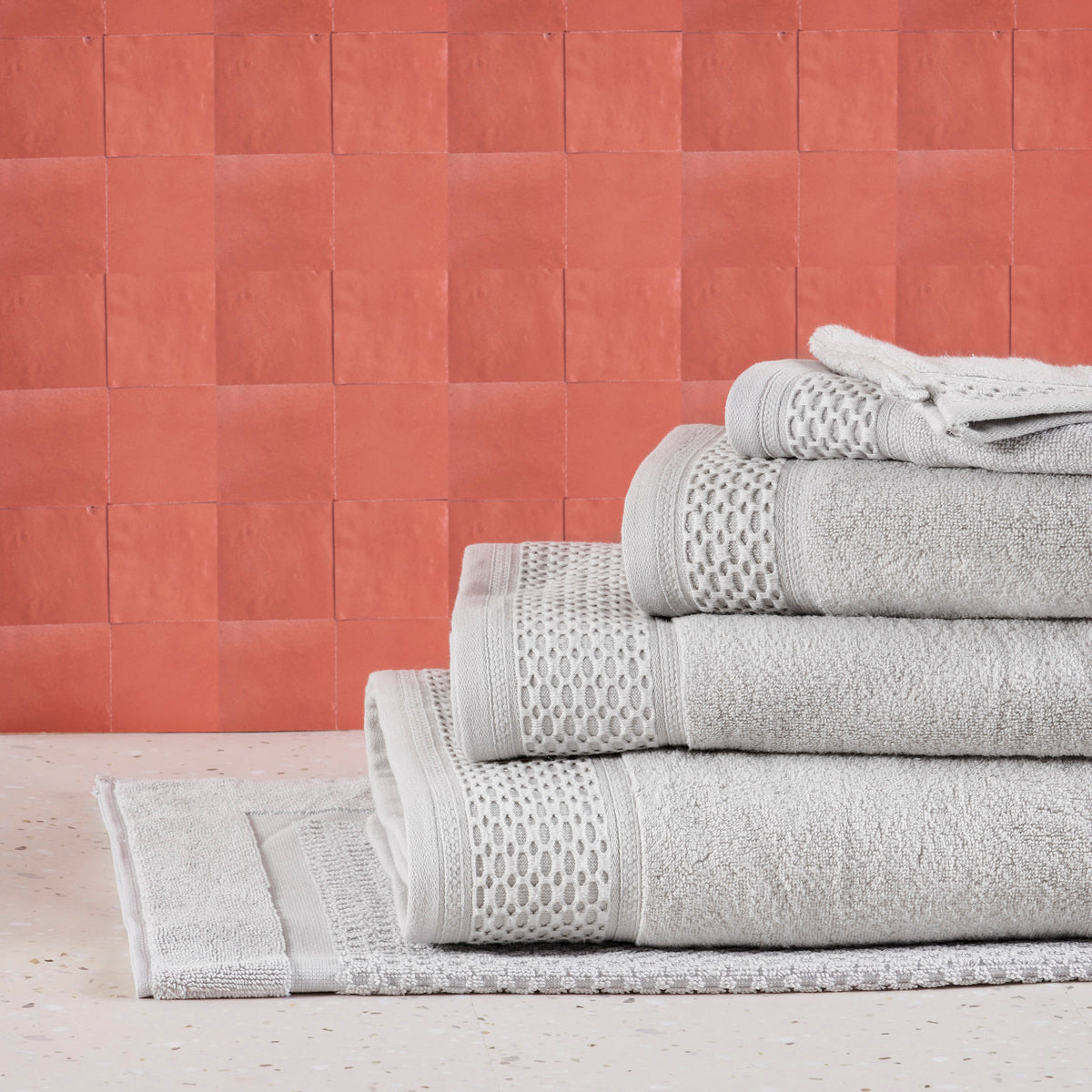 Serviette invité - Coton Zero Twist 500g/m² #Couleur_GRIS