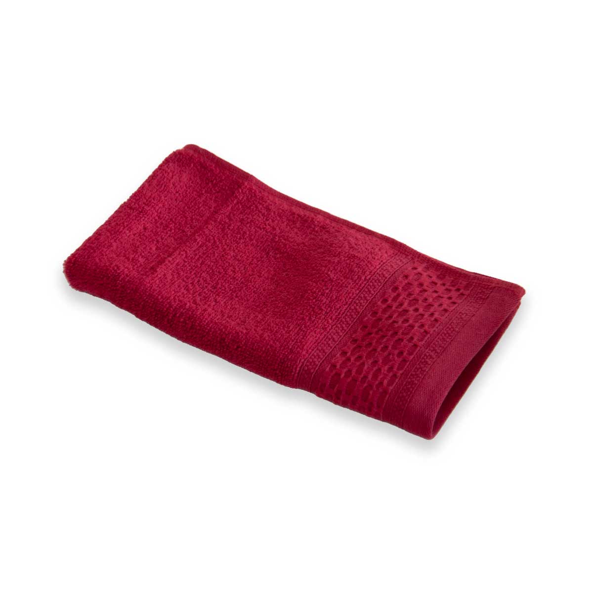 Serviette invité - Coton Zero Twist 500g/m² #Couleur_CARMIN