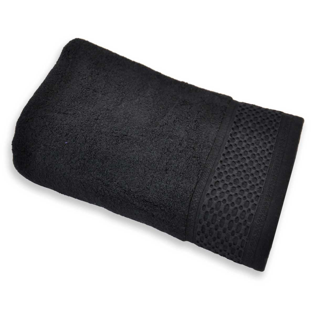 Drap De Bain Sdb 500gr Zero Twist #Couleur_NOIR