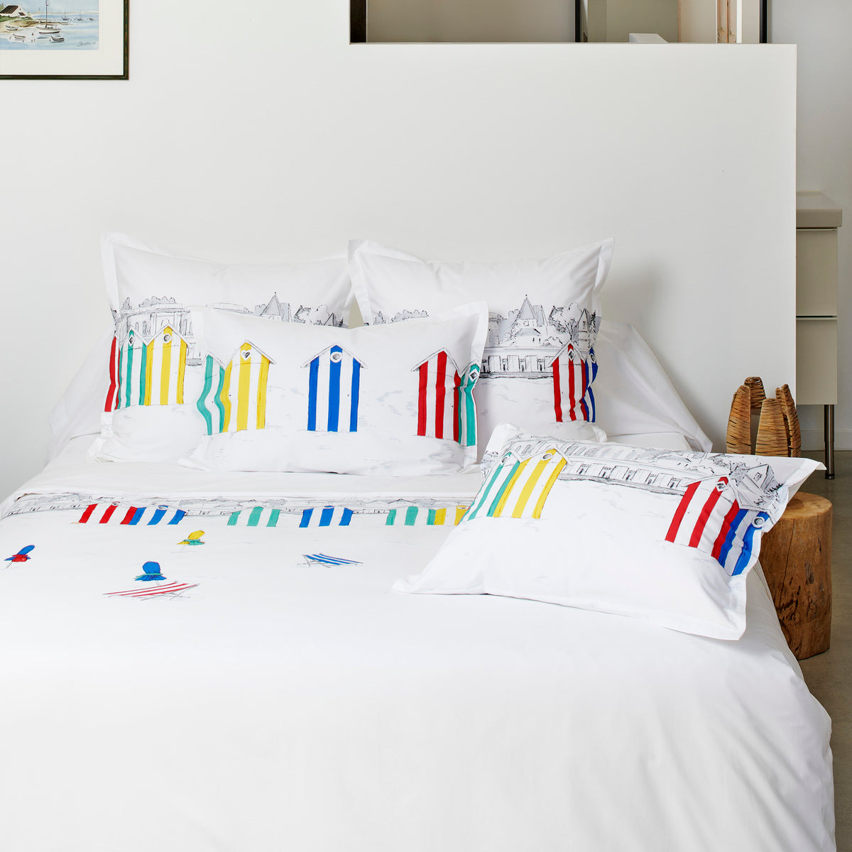 Housse de couette Les Planches - Percale de coton