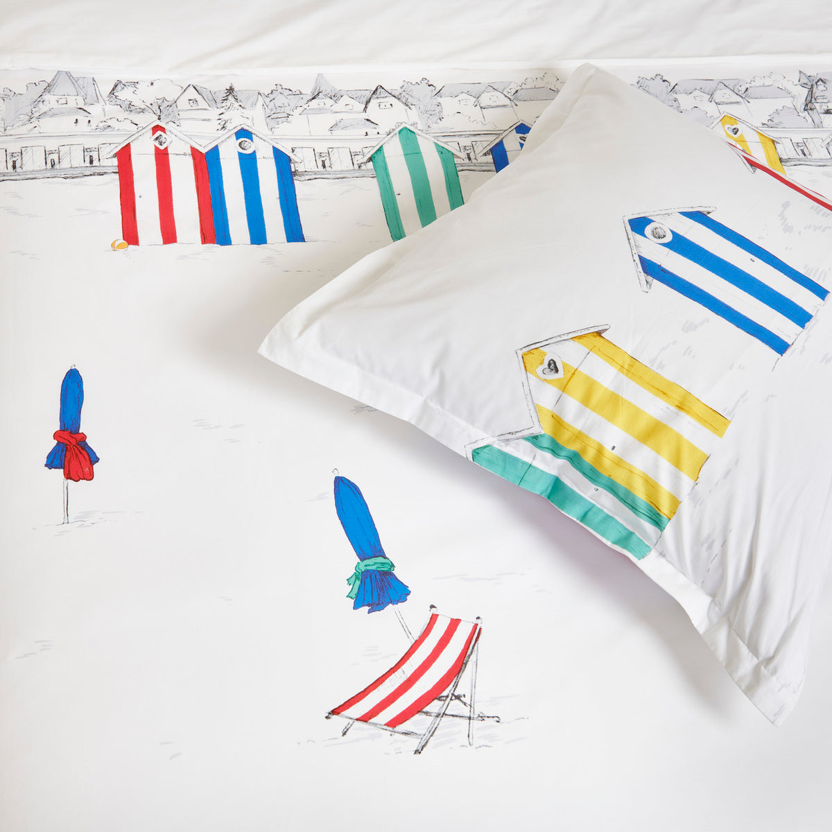 Taie d'oreiller Les Planches - Percale de coton