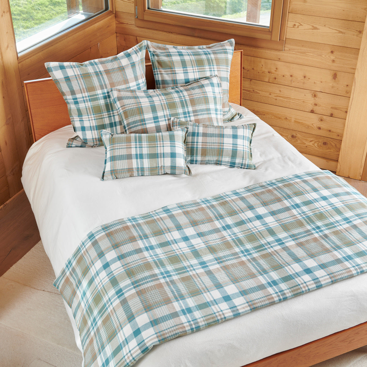 Housse de coussin Highlands - Flanelle Tissé-Teint
