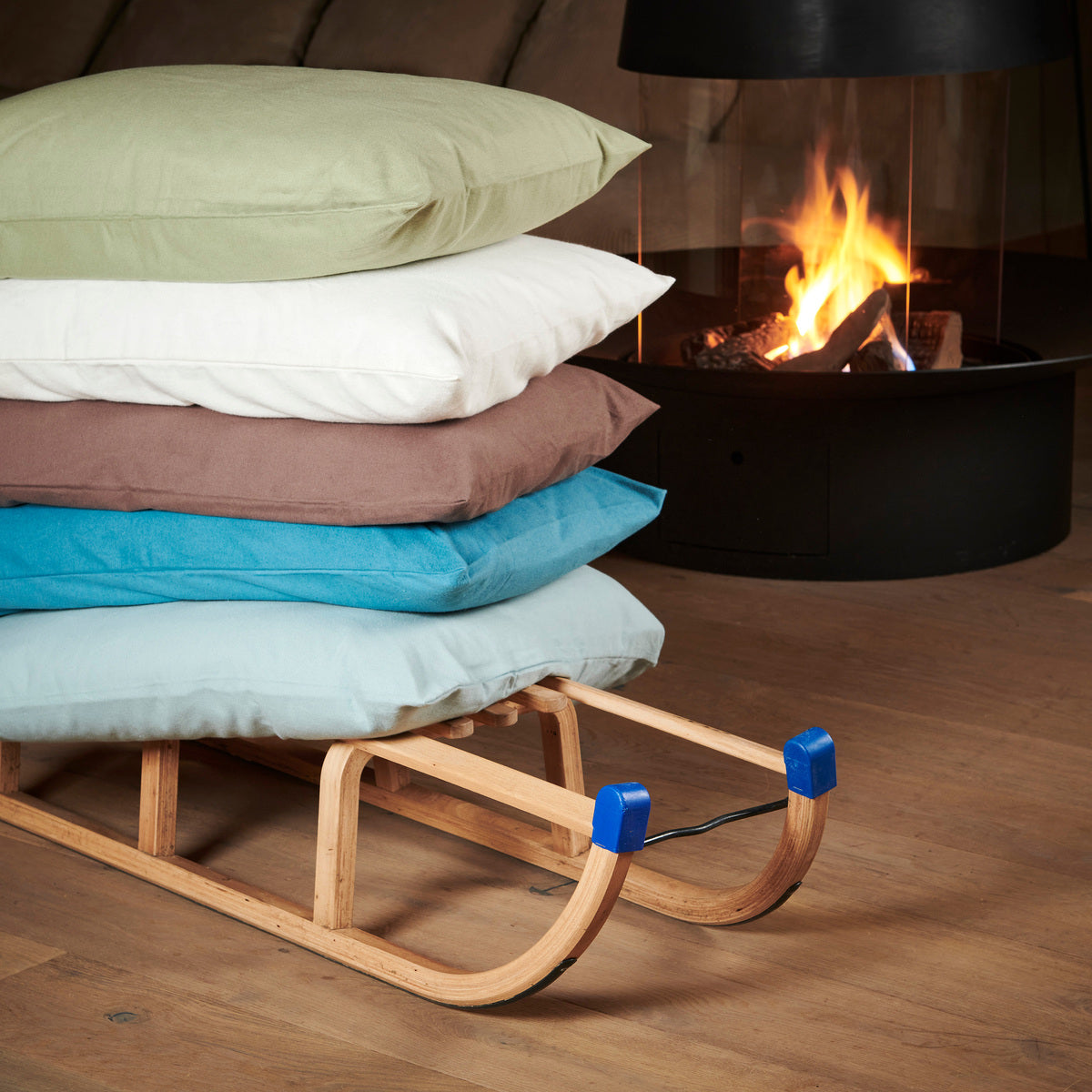 Drap housse - Uni Flanelle #Couleur_VERT OLIVE