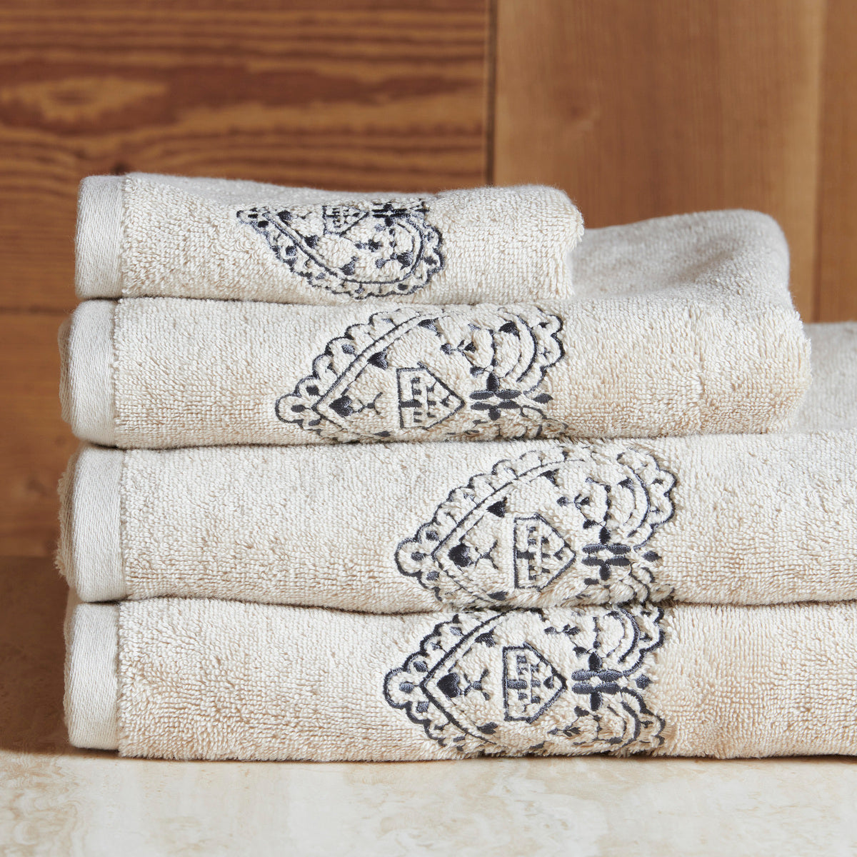 Linge de bain Nuit au Chalet - Coton 600g/m²