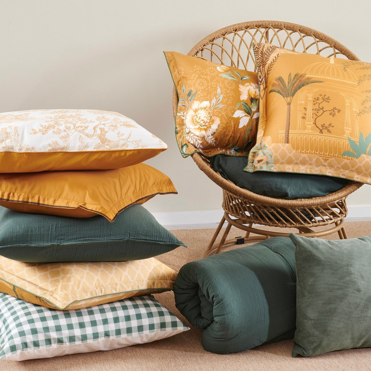 Parure de lit Opium - Satin de coton