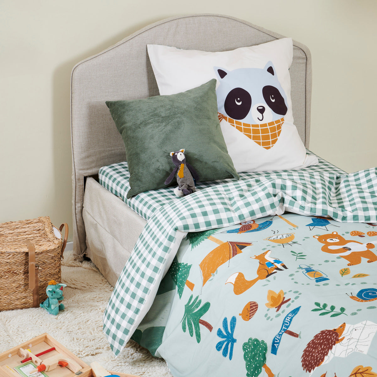 Housse de couette Les Louveteaux - Percale de coton