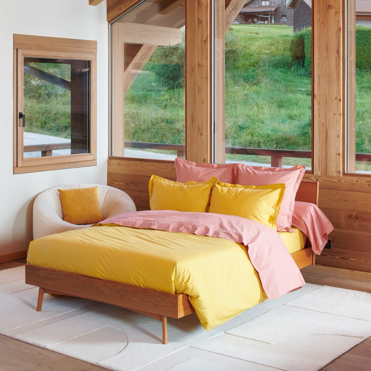 Drap housse - Uni Percale de coton #Couleur_MIEL