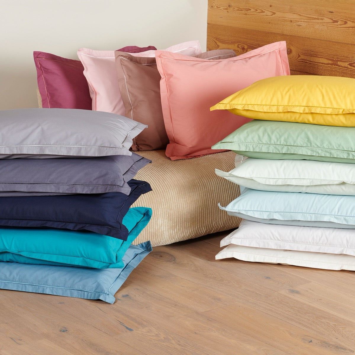 Taie d'oreiller - Uni Percale de coton