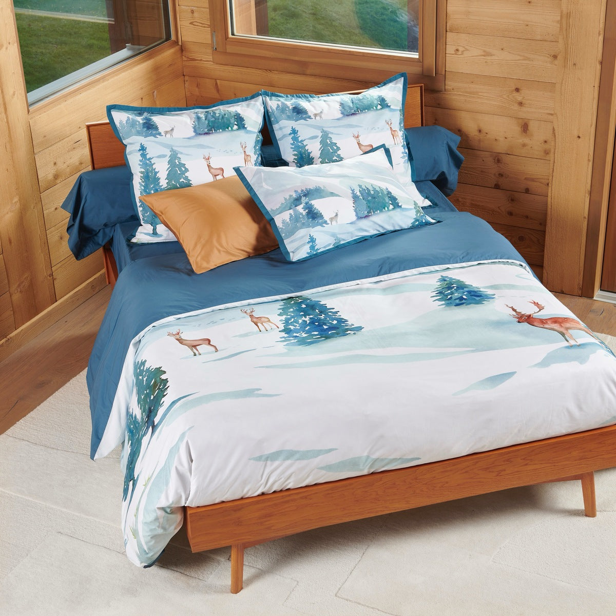 Housse de couette Légende des Cimes - Percale de coton