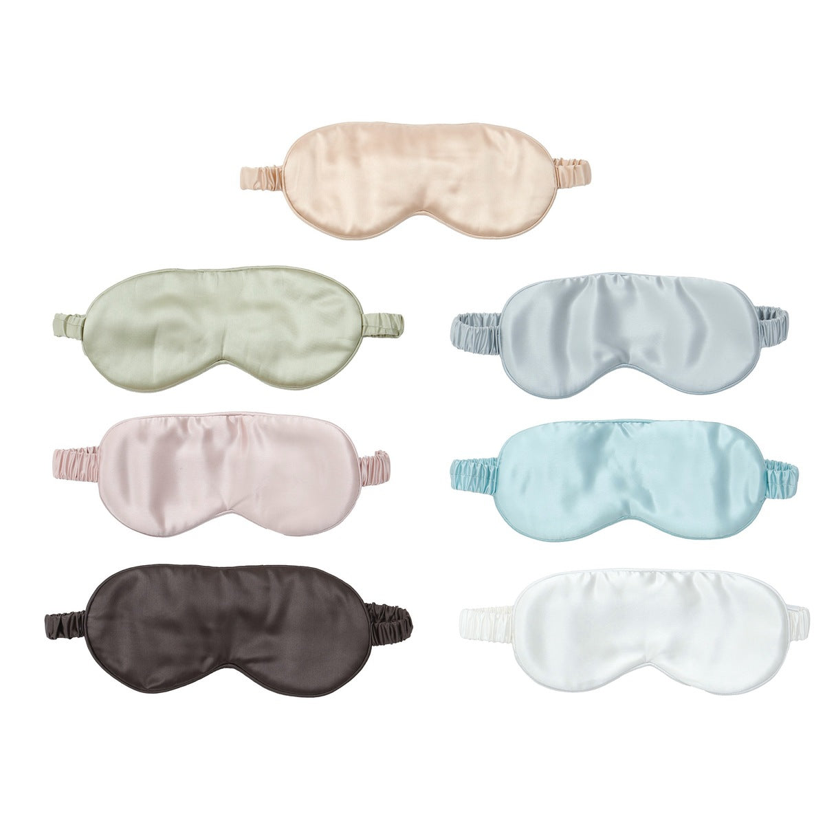 Masque de nuit - 100% soie de mûrier #Couleur_ROSE PALE SOIE
