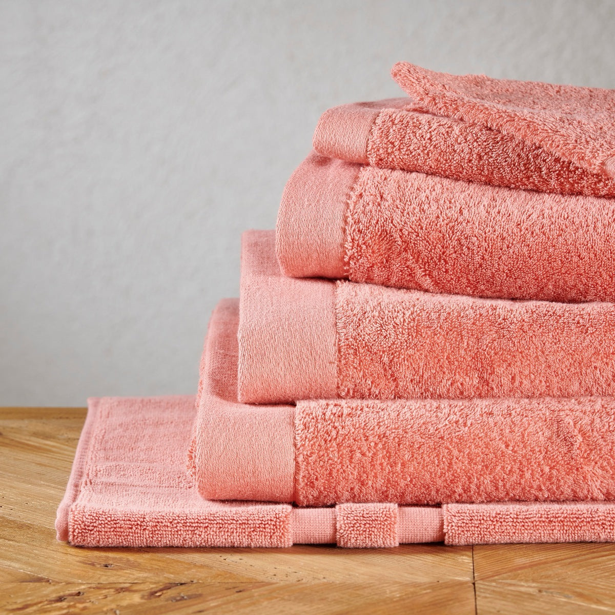 Drap de bain Sérénité - 100% Coton 650g/m² #Couleur_TERRE CUITE 650G