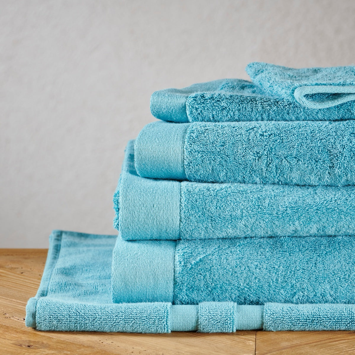 Drap de bain Sérénité - 100% Coton 650g/m² #Couleur_AZUR