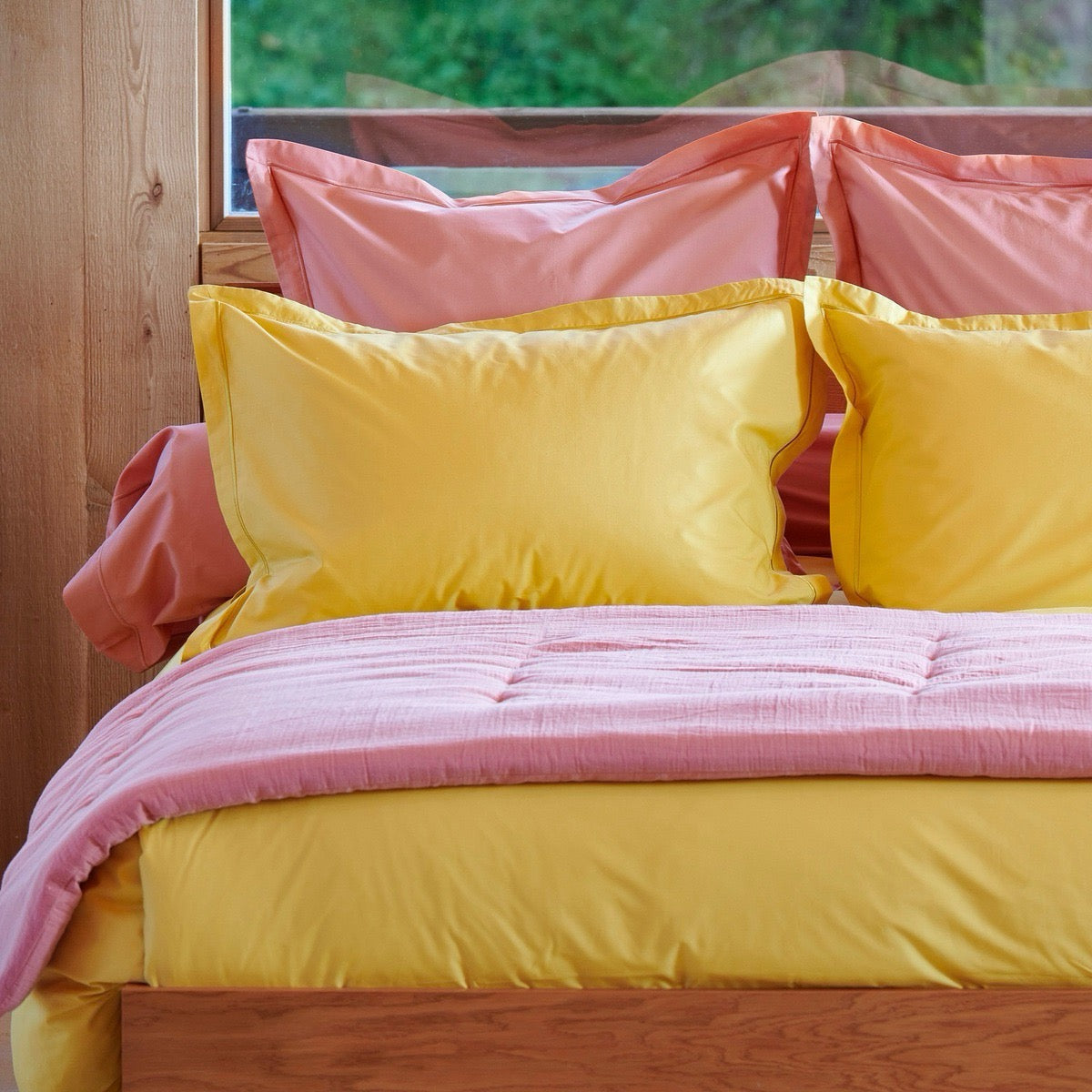 Edredon Nuage - Gaze de Coton #Couleur_ROSE TERRACOTTA