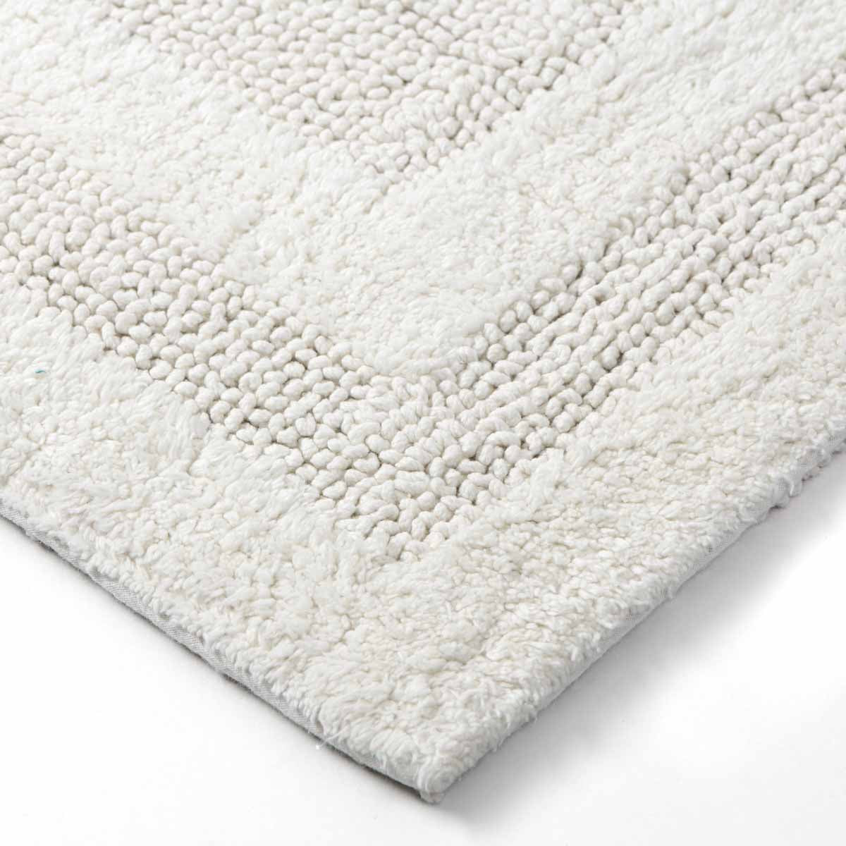 Tapis de bain réversible Zéphyr - Coton 2400g/m² #Couleur_IVOIRE