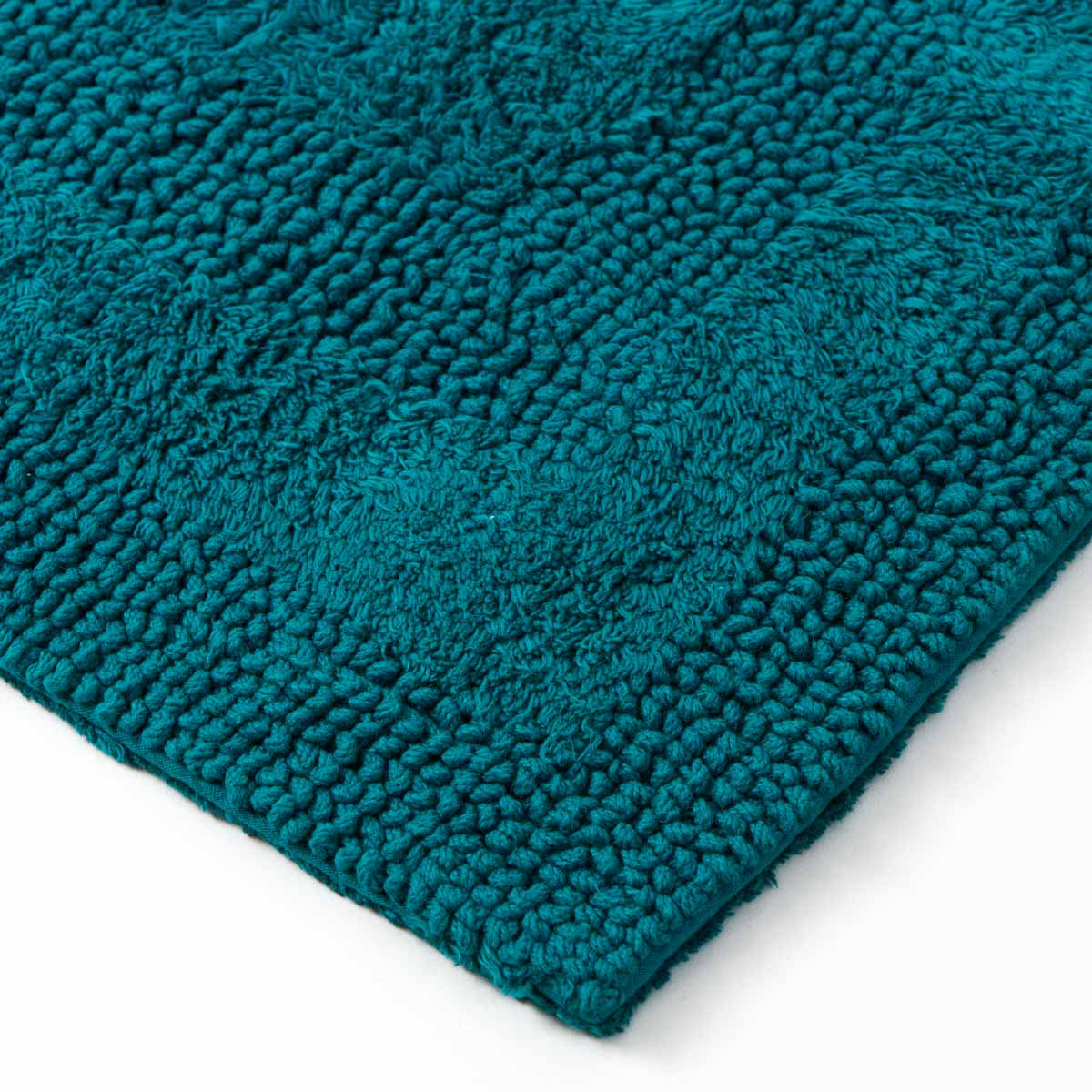 Tapis de bain réversible Zéphyr - Coton 2400g/m² #Couleur_EMERAUDE