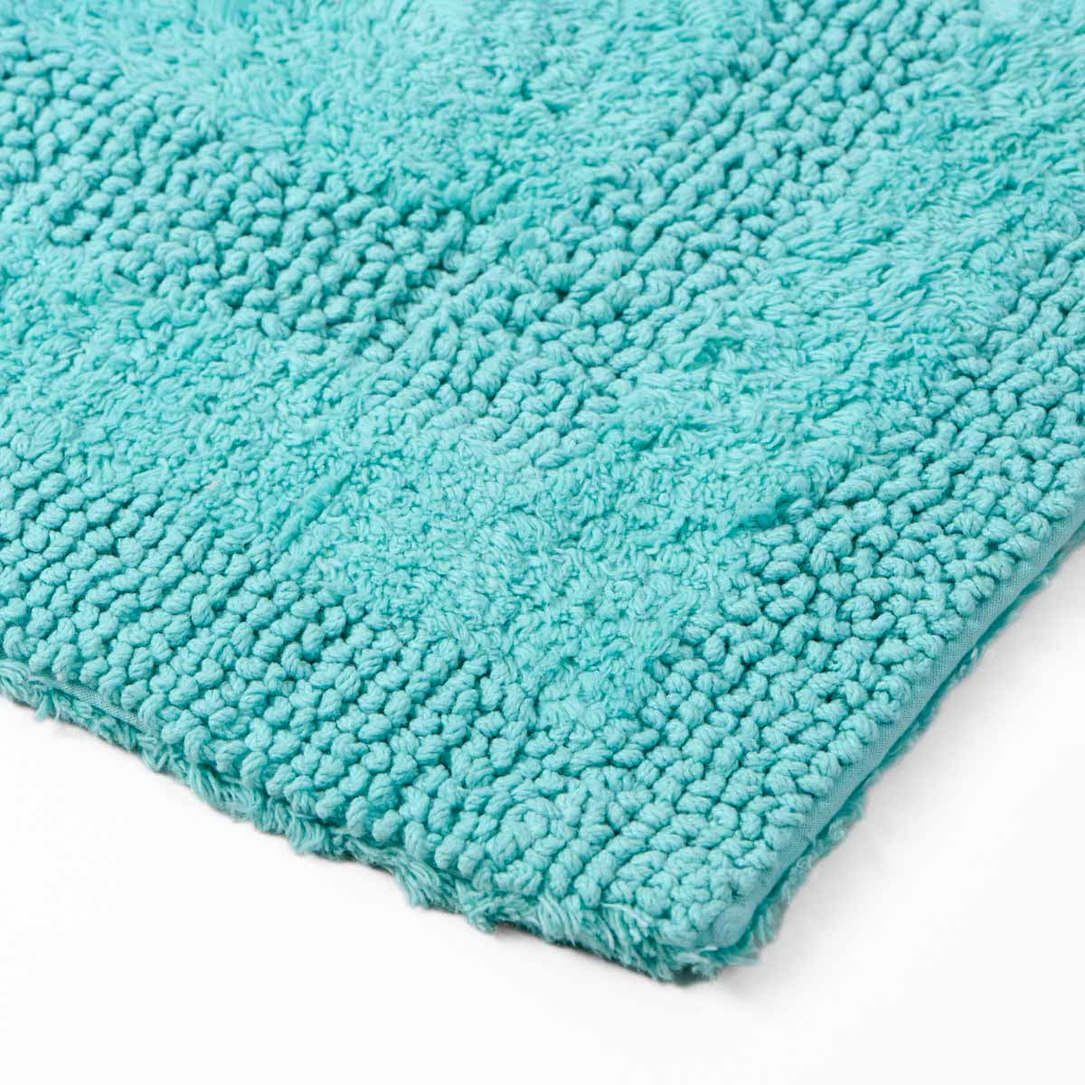Tapis de bain réversible Zéphyr - Coton 2400g/m² #Couleur_MENTHE FRAICHE