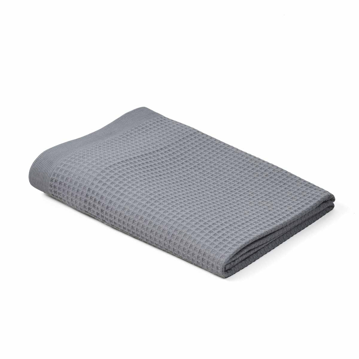 Drap de bain nid d’abeille 70x140 & 100x150 – Épure - Carbone #Couleur_CARBONE
