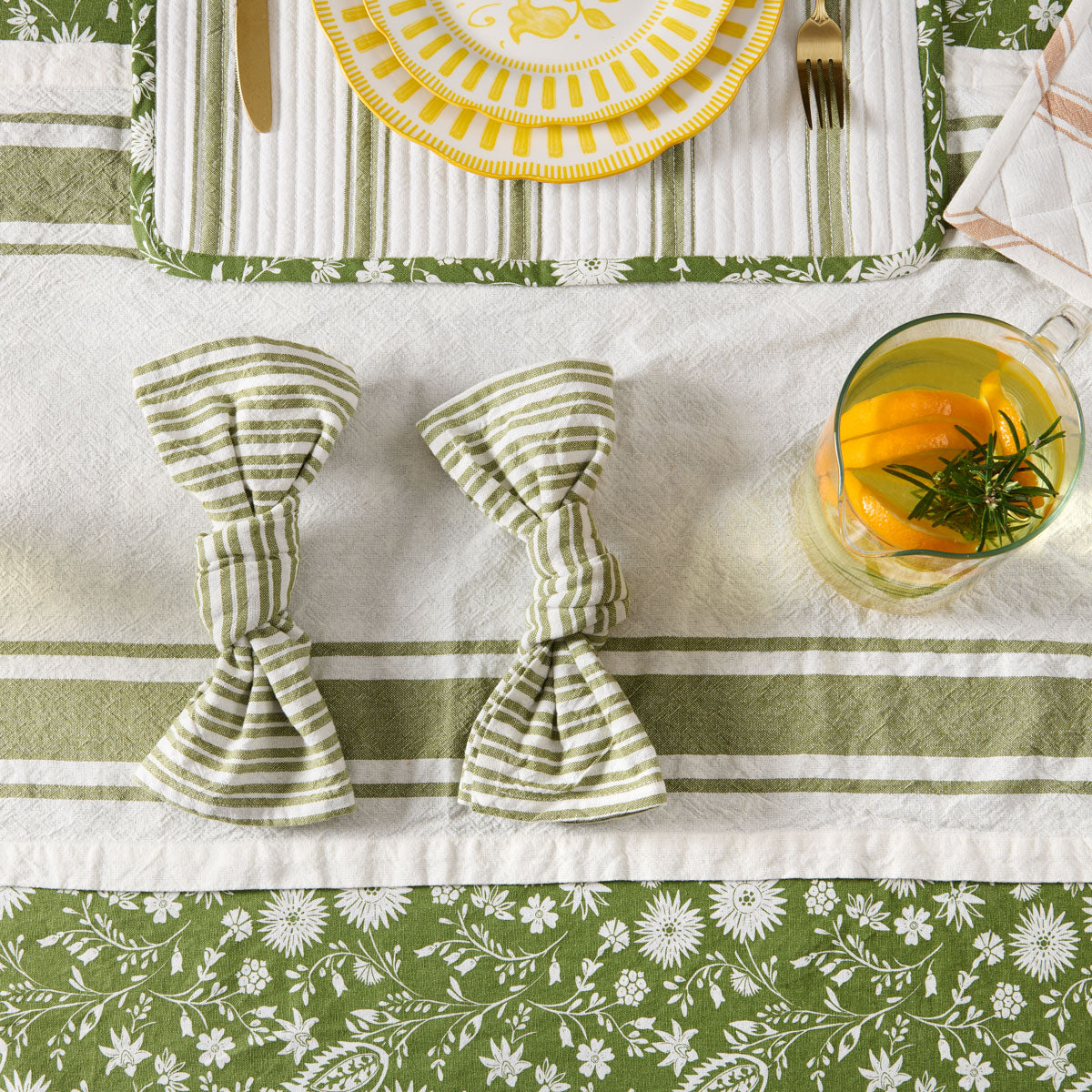 Serviette de table rayures #Couleur_RAYE