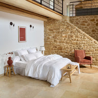 Housse de couette - Gaze de Coton #Couleur_BLANC