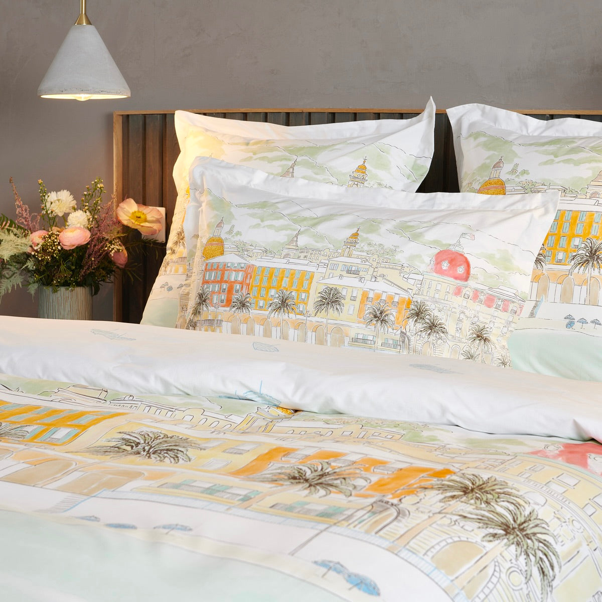 Parure de lit Nice - Percale de coton