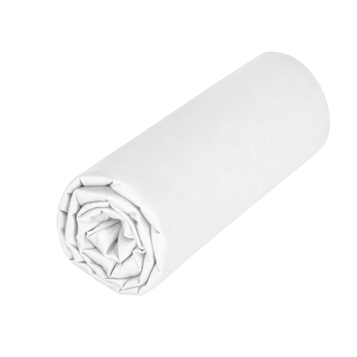 Drap housse Corail - Percale de coton #Couleur_BLANC