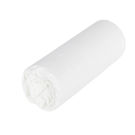 Drap housse Opium - Satin de coton #Couleur_BLANC