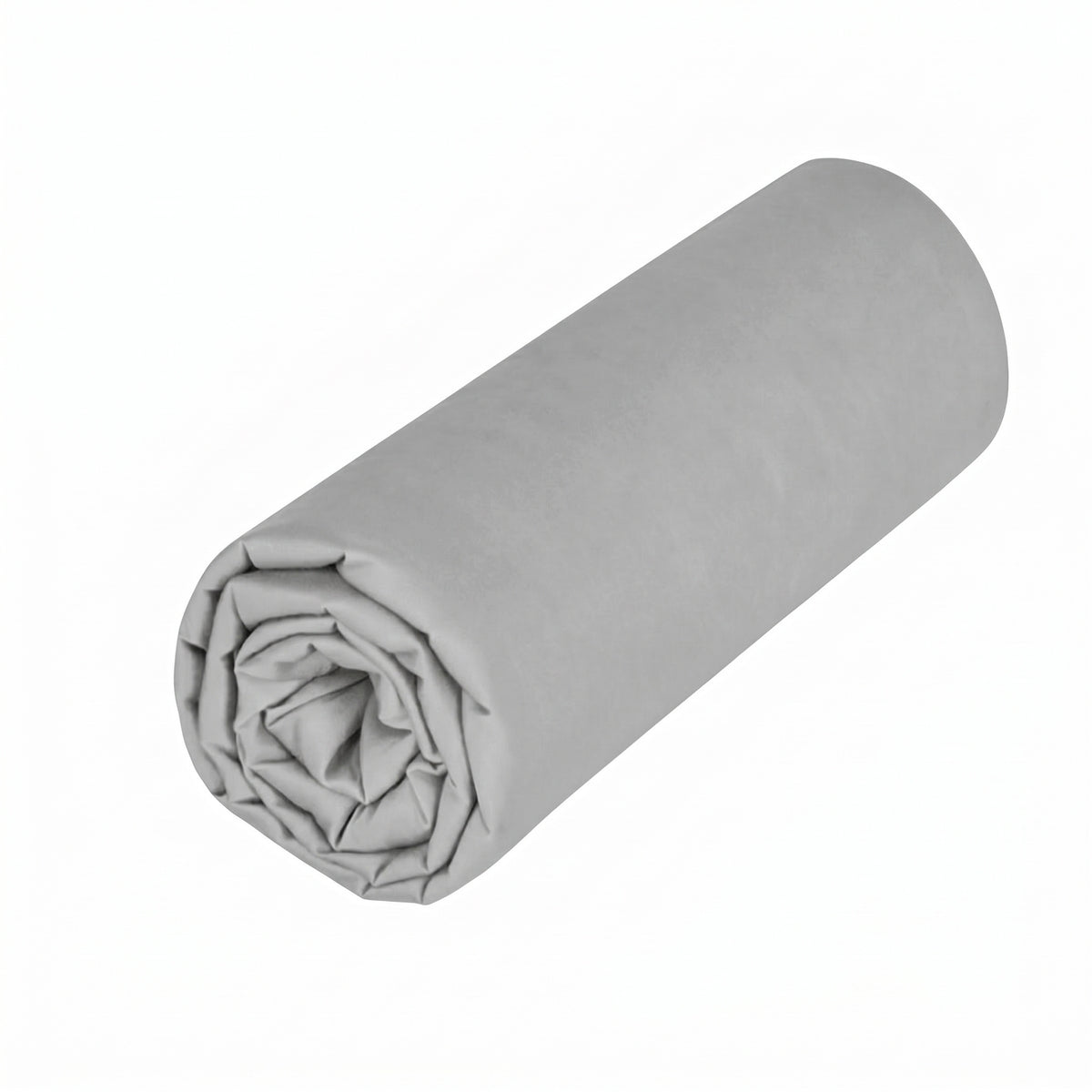 Drap housse - Uni Percale de coton #Couleur_GRIS
