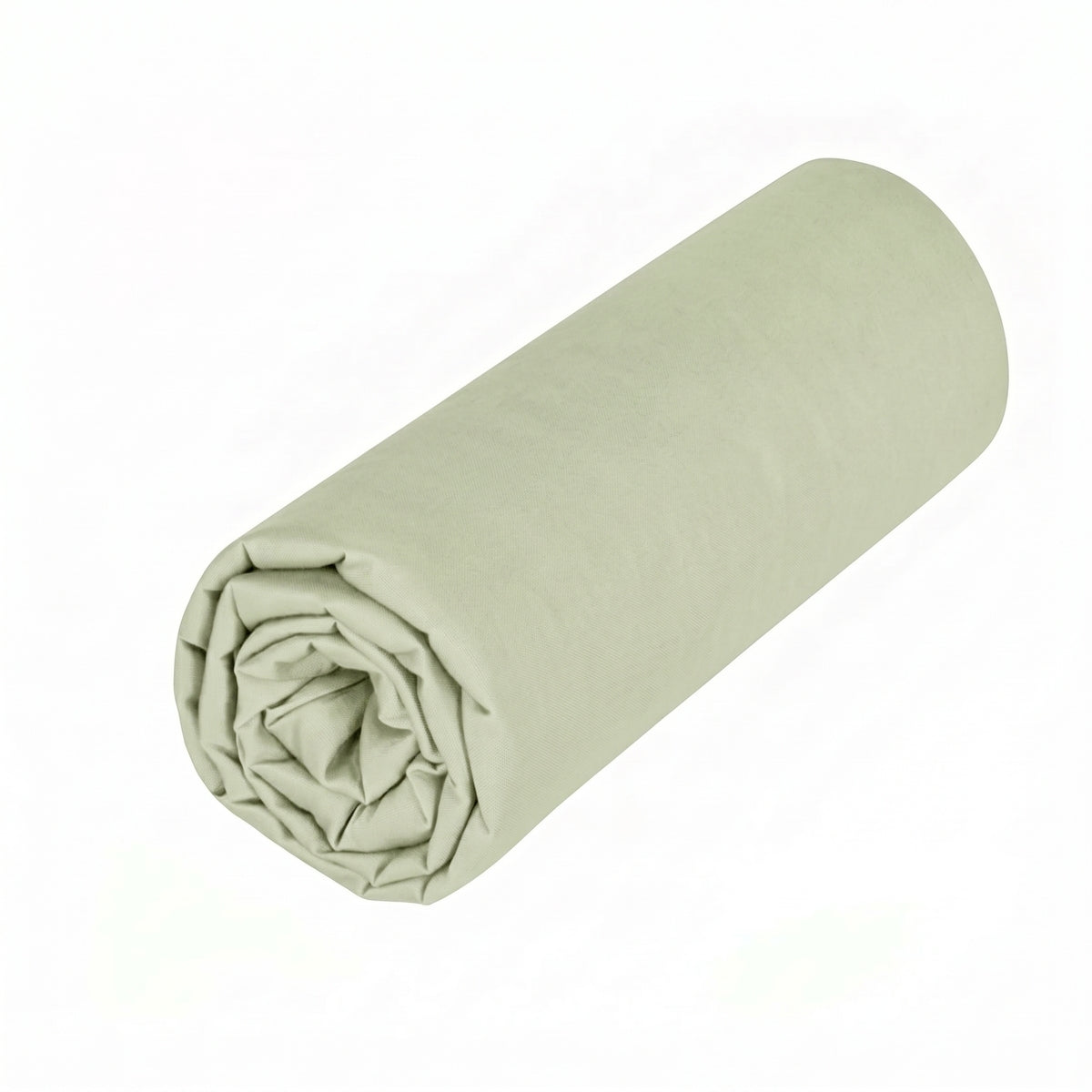 Drap housse - Uni Percale de coton #Couleur_MOUSSE