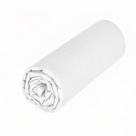 Drap housse double - Uni Percale de coton #Couleur_BLANC