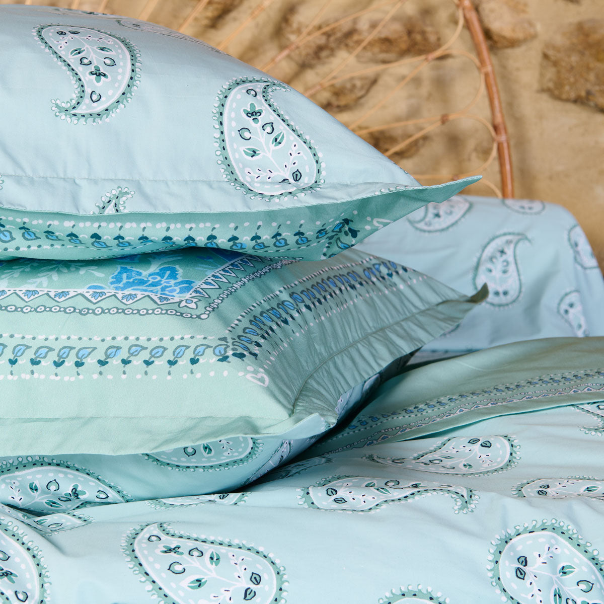 Pile d'oreiller Bastide motif reversible