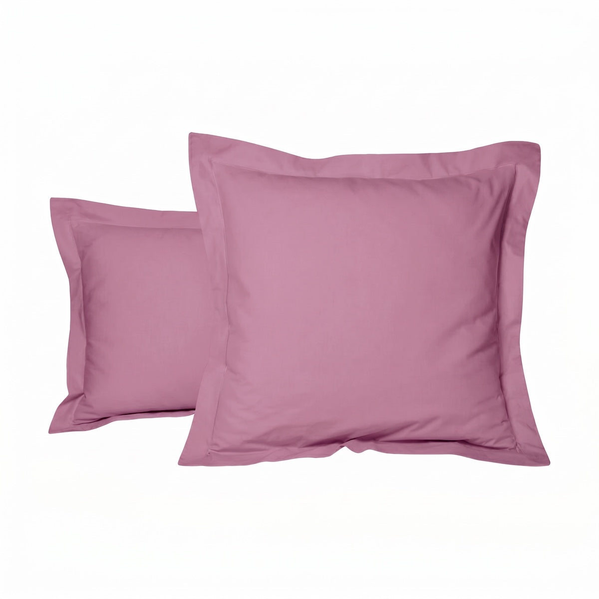 Taie d'oreiller - Uni Percale de coton #Couleur_PRUNE
