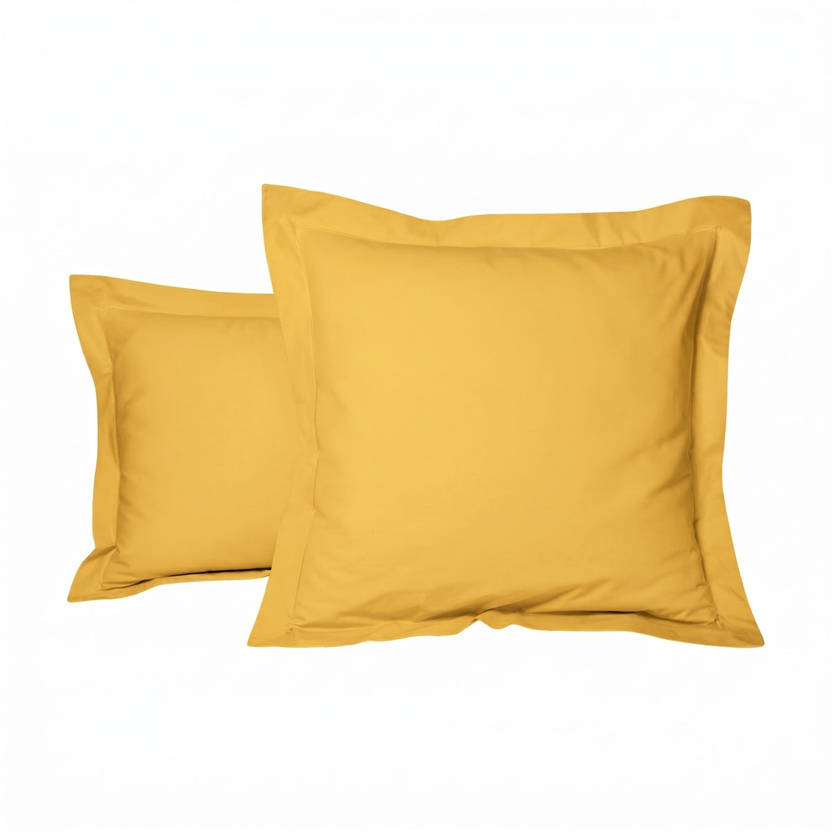 Taie d'oreiller - Uni Percale de coton #Couleur_MIEL