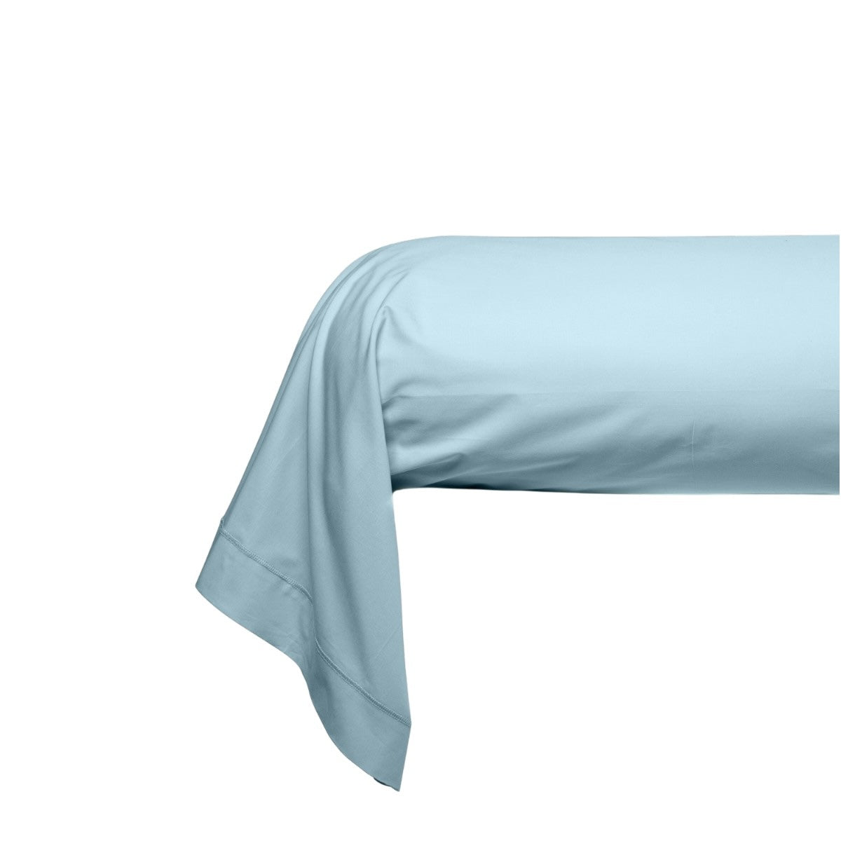 Taie de traversin - Uni Percale de coton #Couleur_HORIZON