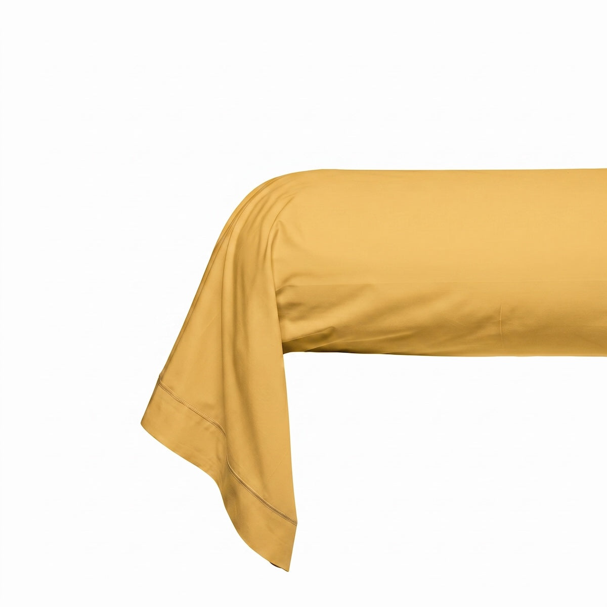 Taie de traversin - Uni Percale de coton #Couleur_MIEL