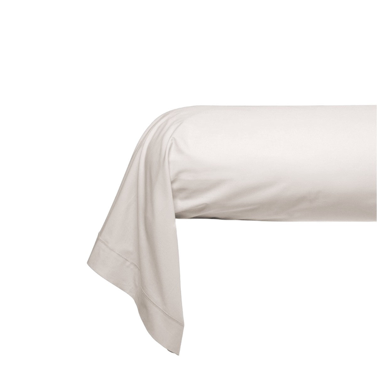 Taie de traversin - Uni Percale de coton #Couleur_PLATINIUM