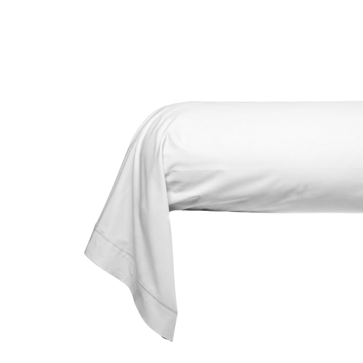 Taie de traversin - Uni Percale de coton #Couleur_BLANC