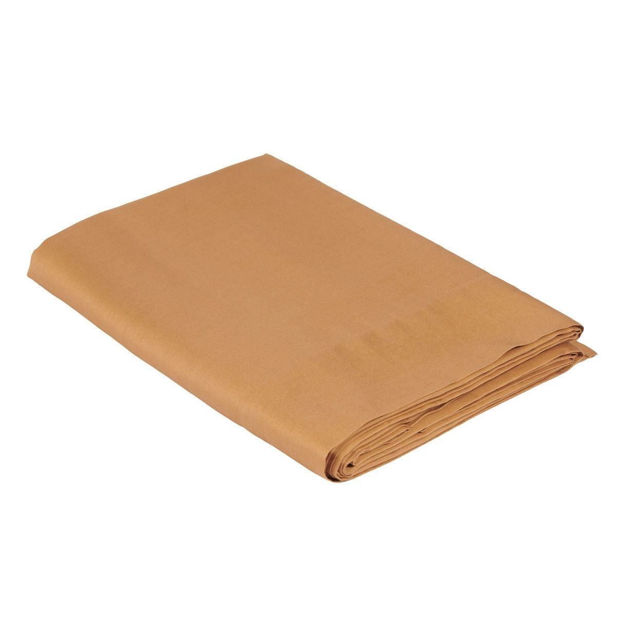 Drap plat Douce Nuit - Satin de coton #Couleur_BISCUIT