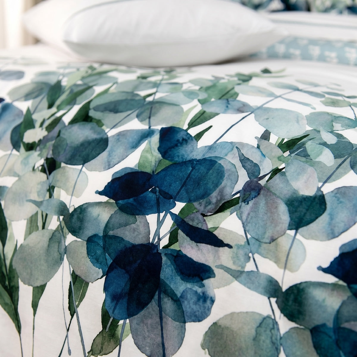 Parure de lit Eucalyptus - Percale de coton