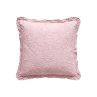 Taie d'oreiller Adèle – Coton piqué jacquard #Couleur_ROSE