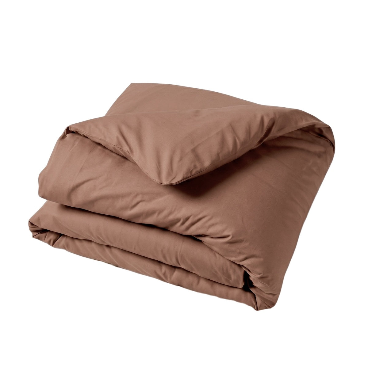 Housse de couette - Uni Percale de coton #Couleur_CAPPUCCINO