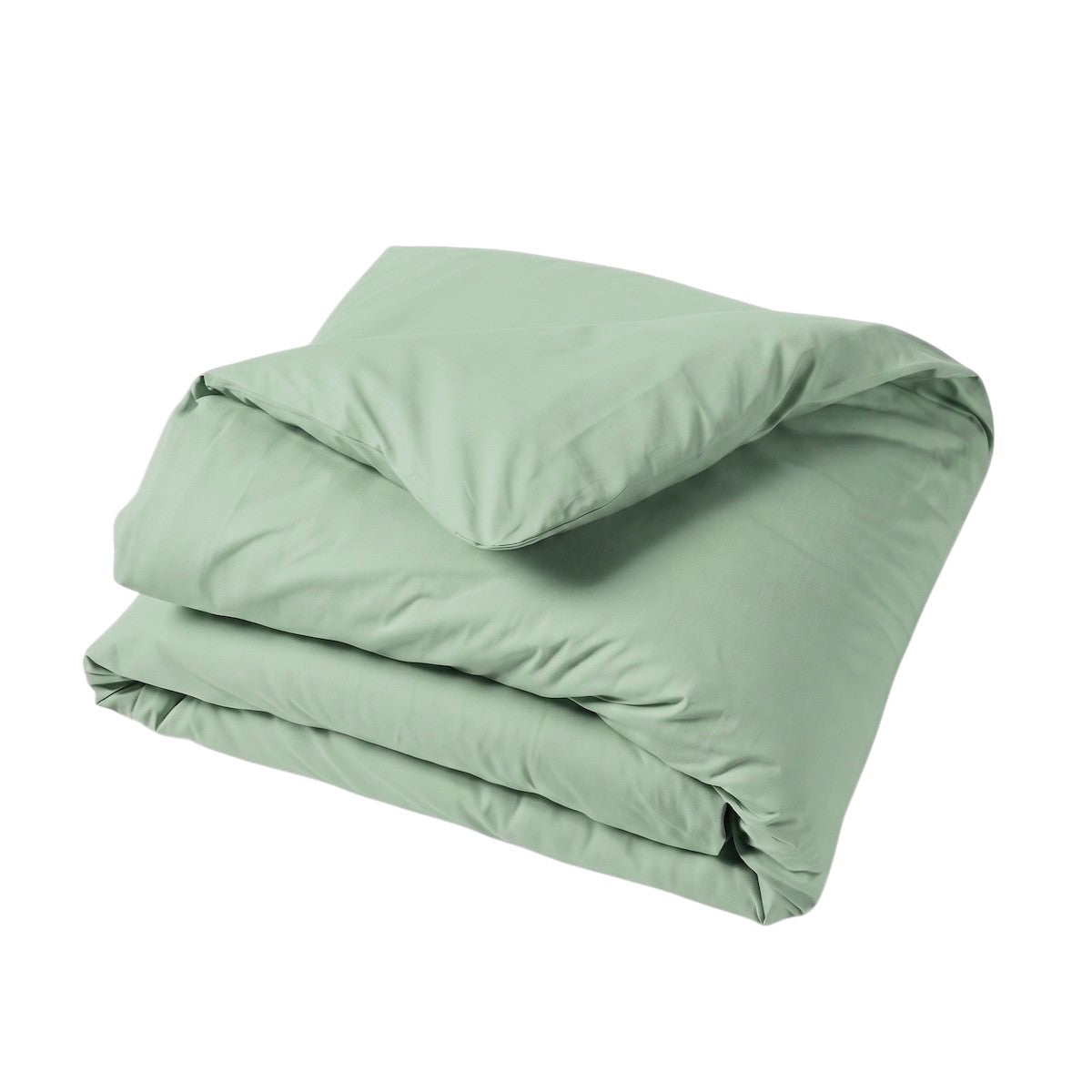 Housse de couette - Uni Percale de coton #Couleur_FOUGERE