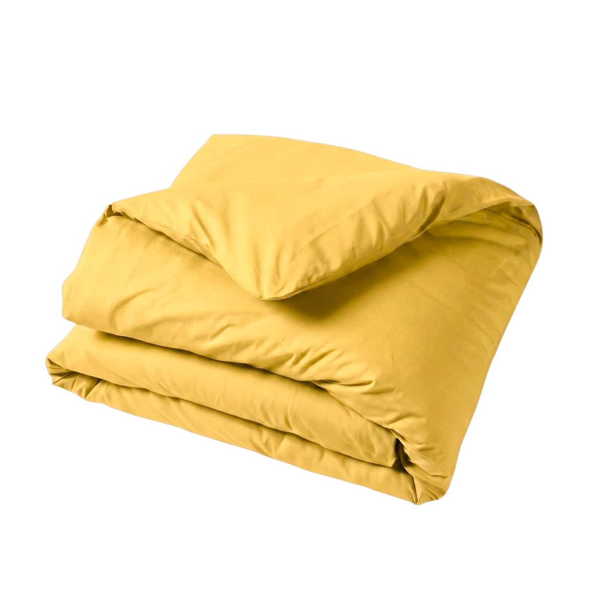 Housse de couette - Uni Percale de coton #Couleur_MIEL