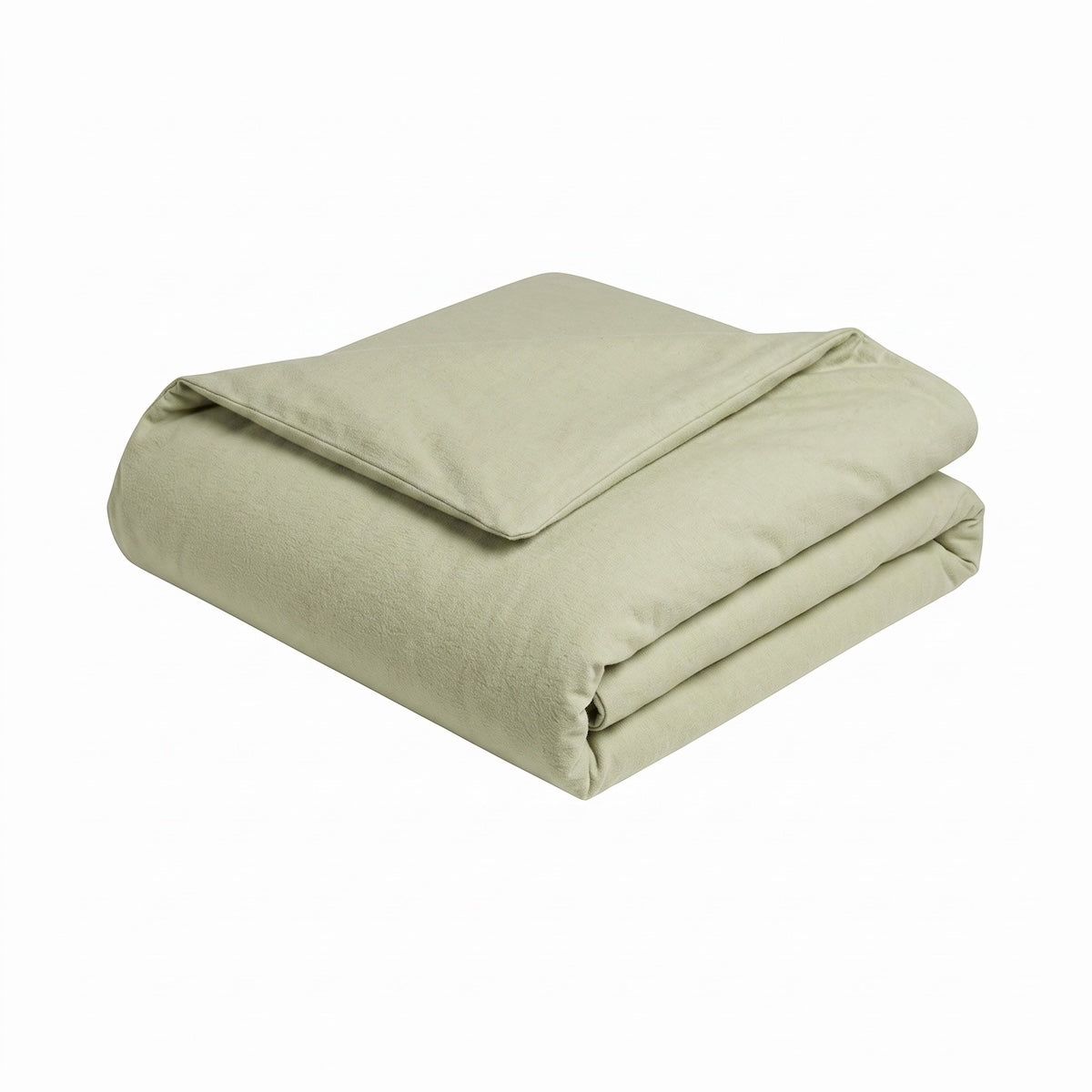 Housse de couette - Uni Flanelle #Couleur_VERT OLIVE