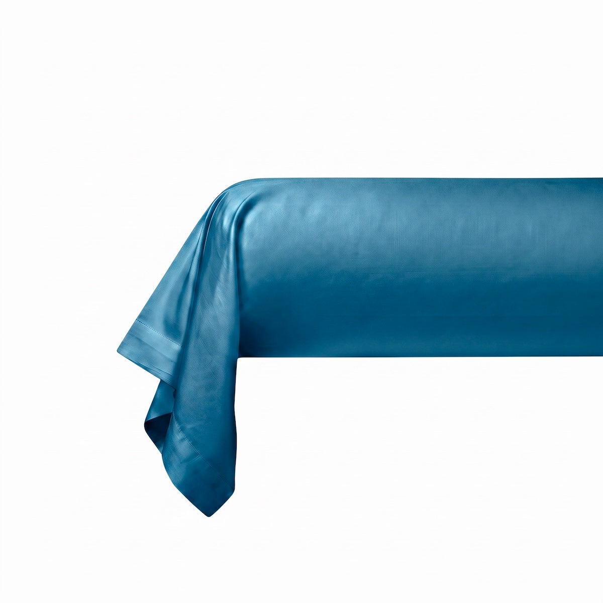Taie de traversin Douce Nuit - Satin de coton #Couleur_BLEU PAON