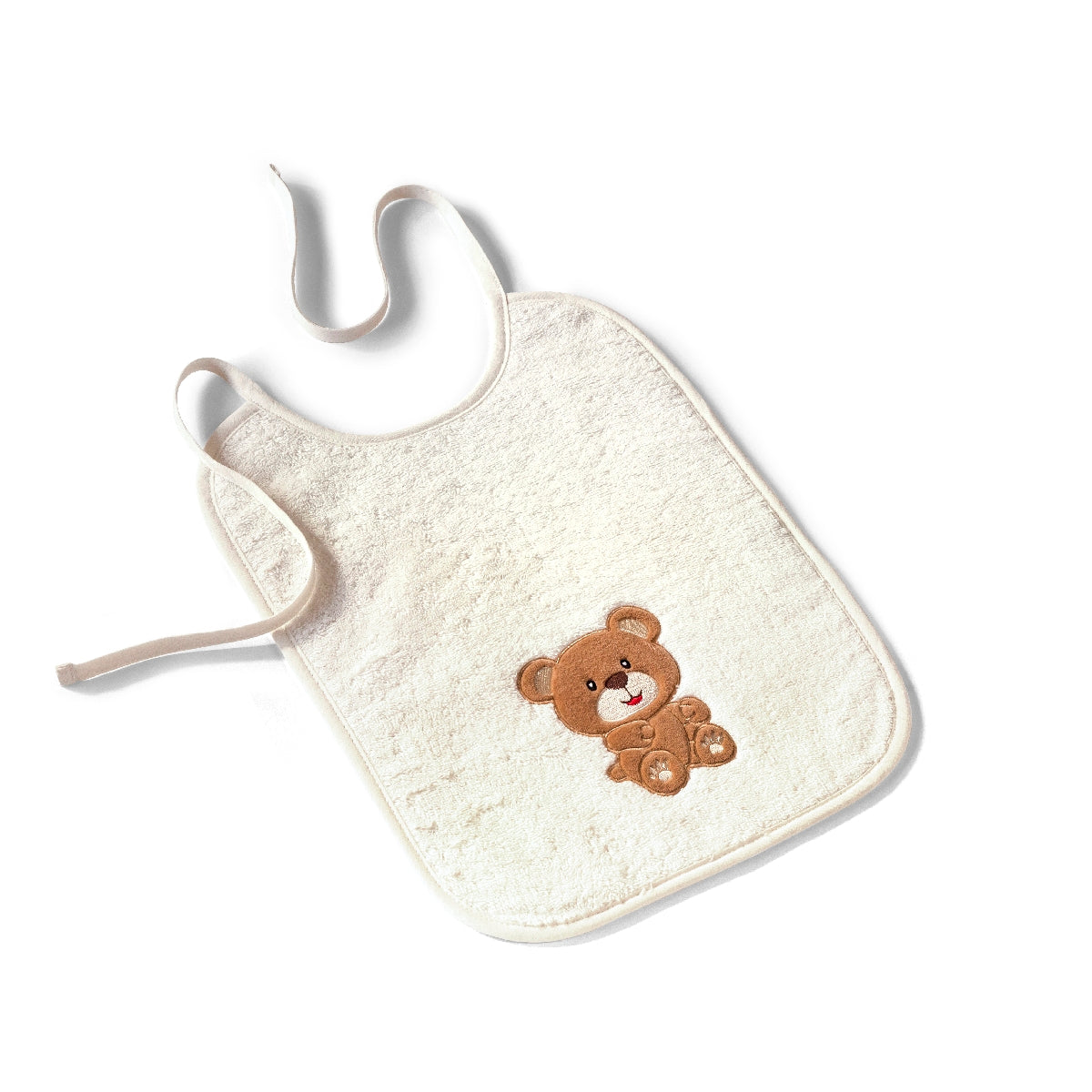 Bavoir Karl | Linge de maison enfant | Tradition des Vosges #Couleur_IVOIRE