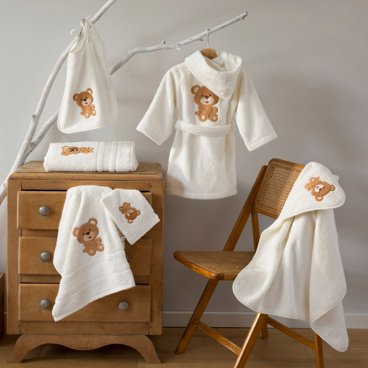 Ensemble de bain enfant Karl | Linge de bain | Tradition des Vosges #Couleur_IVOIRE